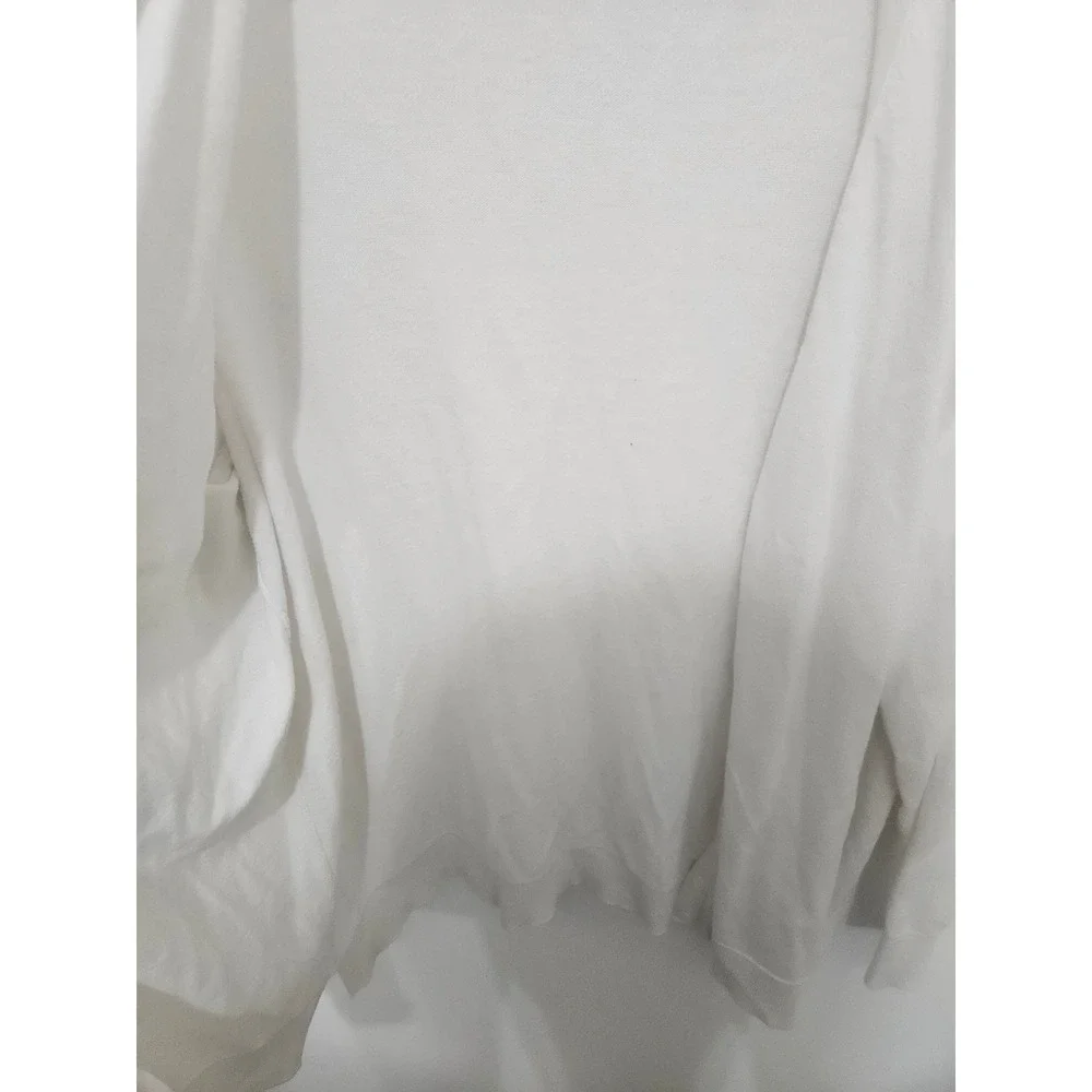 Old Navy White Open Front Cardigan Sweater Womens 2X Plus Cotton Blend Long Slee - Picture 4 of 7
